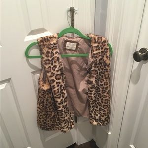 Zara Girls Leopard Vest Size 13/14